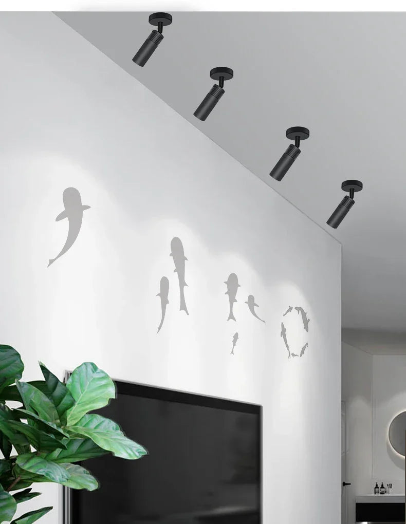 Nordic Projection Fish Ceiling Light