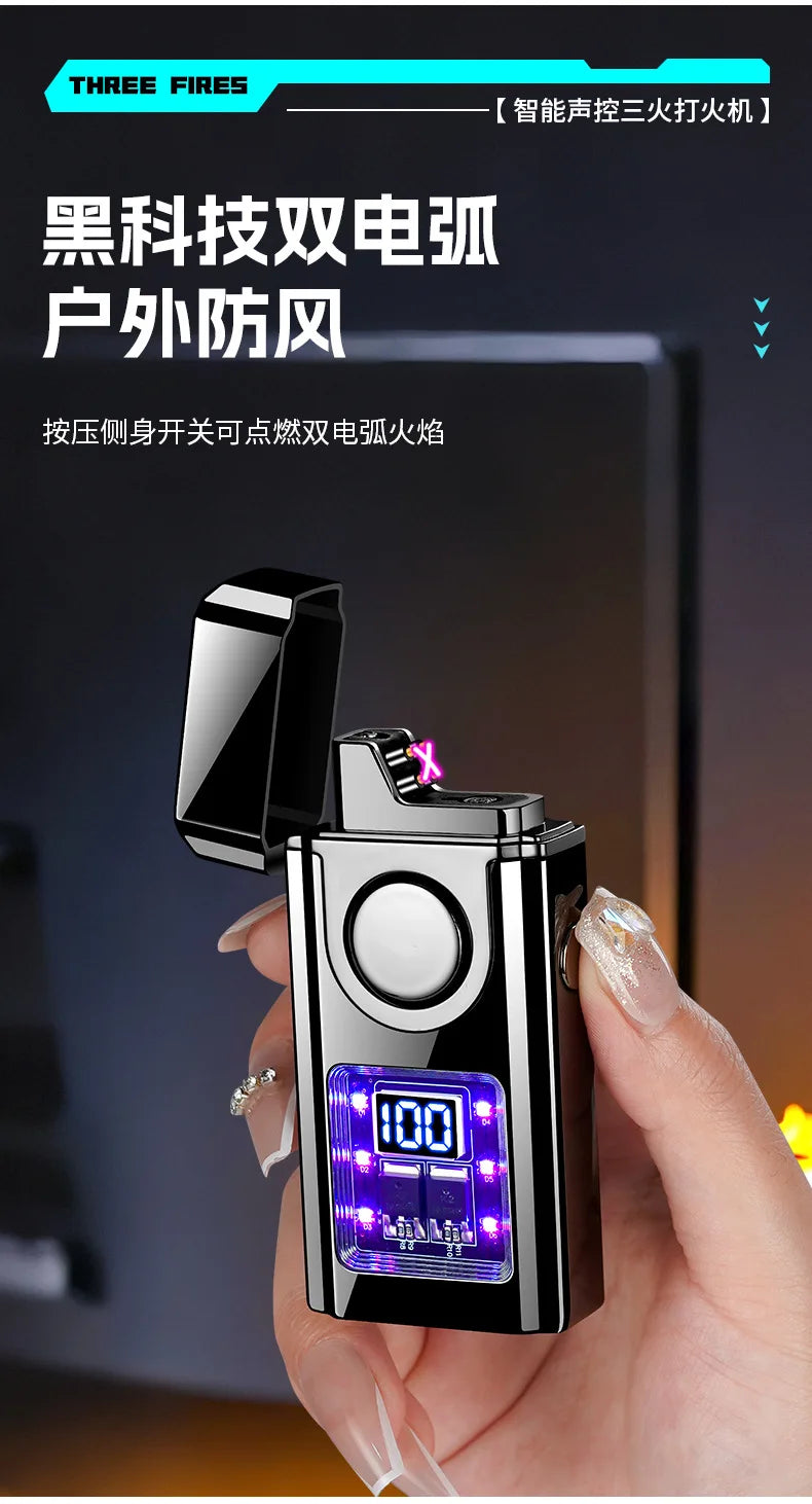 Gas-Electric Dual-Purpose Lighter