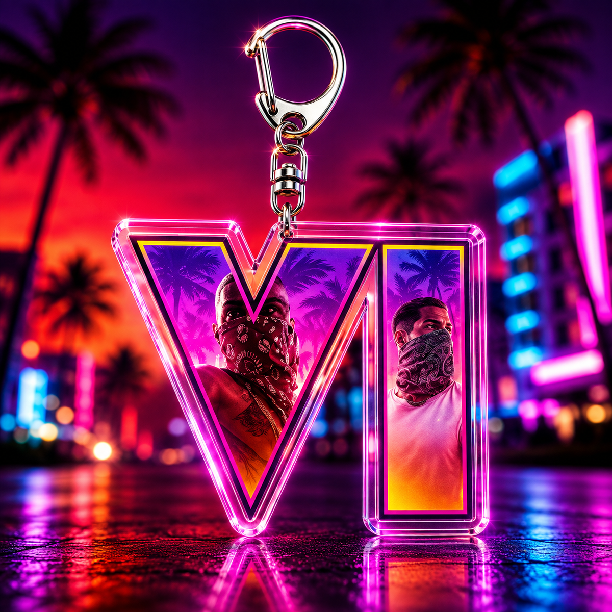 Collection Keychain GTA VI